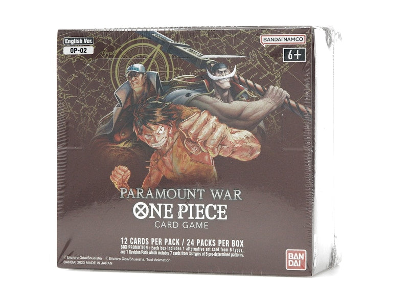 Bandai One Piece Card Game Paramount War Booster Box (OP-02) (English)