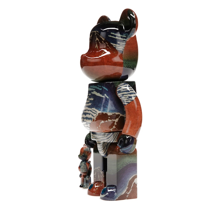 Bearbrick Katsushika Hokusai (Thirty-six Views of Tomitake, Fine Wind, Clear Morning) 100% & 400% Set