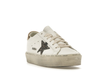 Golden Goose Hi Star White Glitter Gold (Women's)