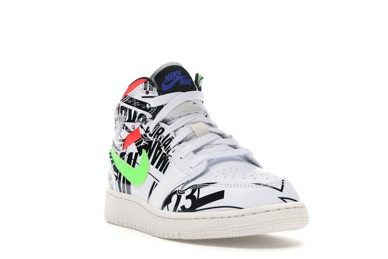 Jordan 1 Mid All Over Logos (GS)