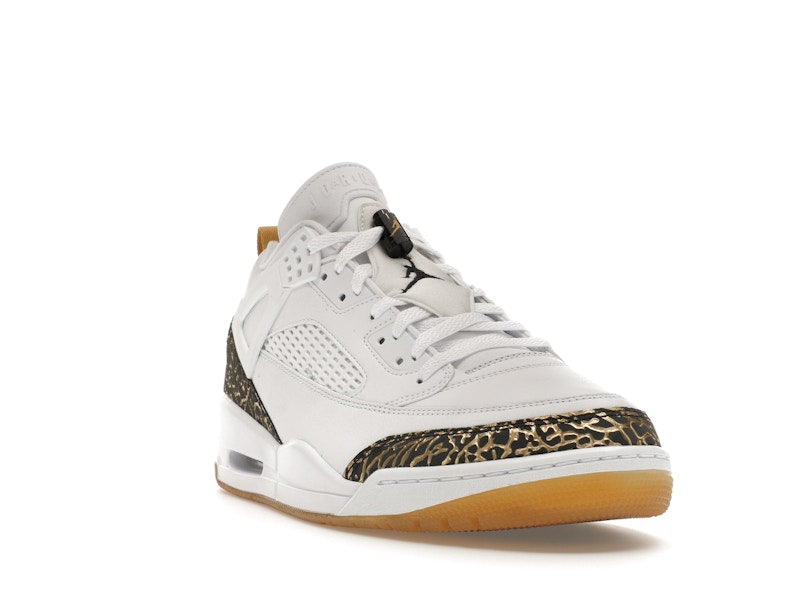 Jordan Spizike Low White Metallic Gold