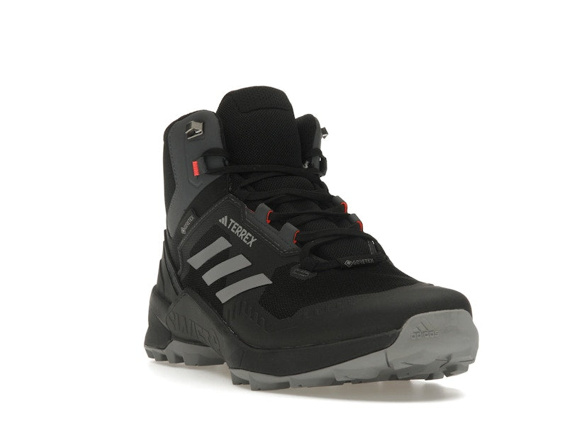 adidas Terrex Swift R3 Mid GTX Core Black Grey Solar Red