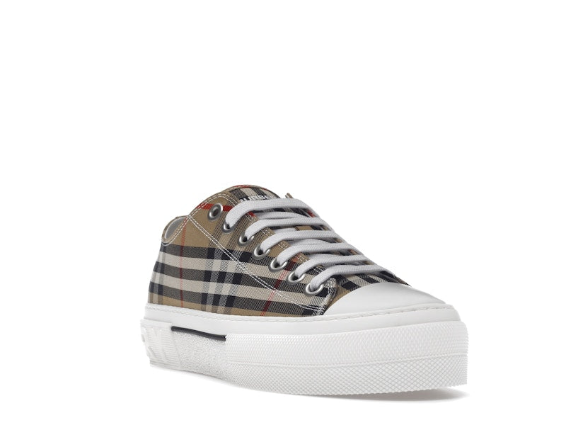 Burberry Vintage Check Cotton Sneakers Archive Beige White