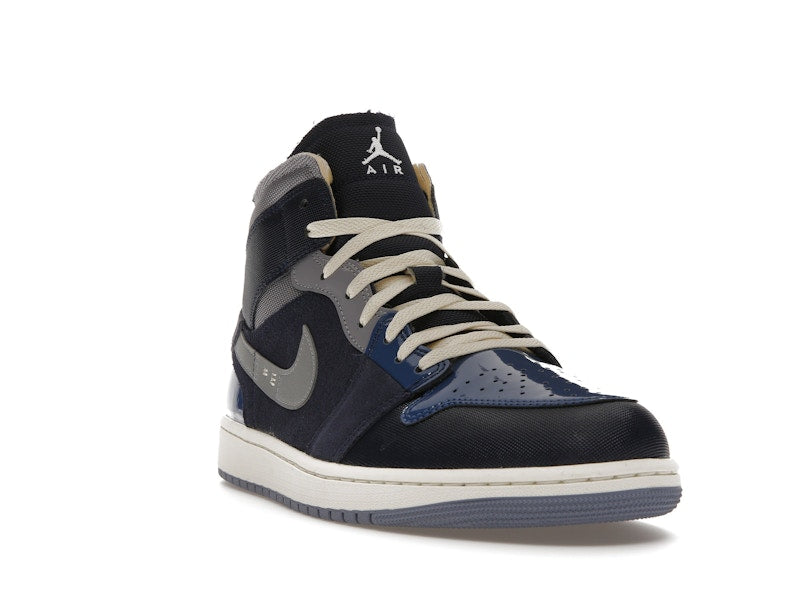 Jordan 1 Mid SE Craft Obsidian French Blue Ashen Slate White
