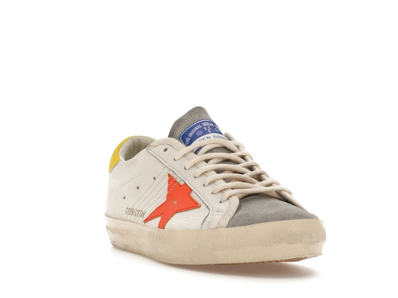 Golden Goose Super-Star White Orange Yellow