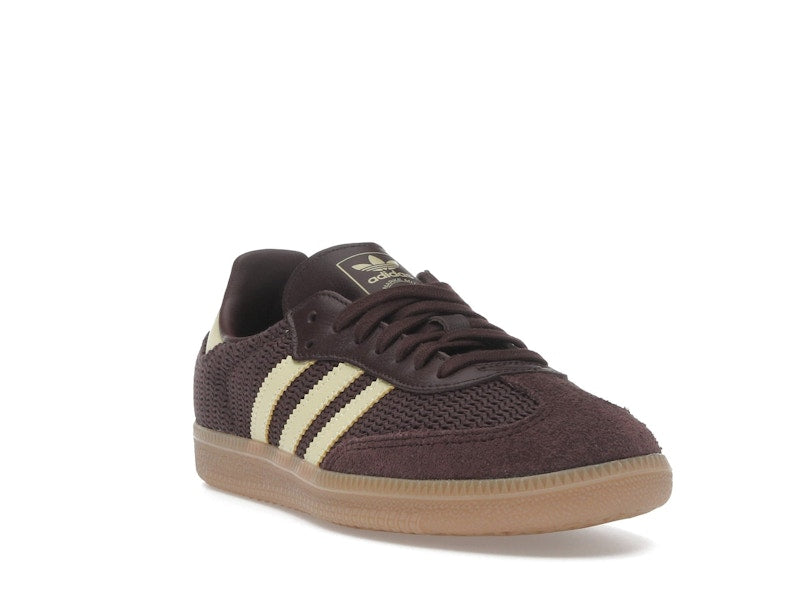 adidas Samba OG Shadow Brown Powder Yellow (Women's)