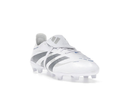 adidas Predator League Fold-Over Tongue FG/MG Cloud White Silver Metallic Bright Royal