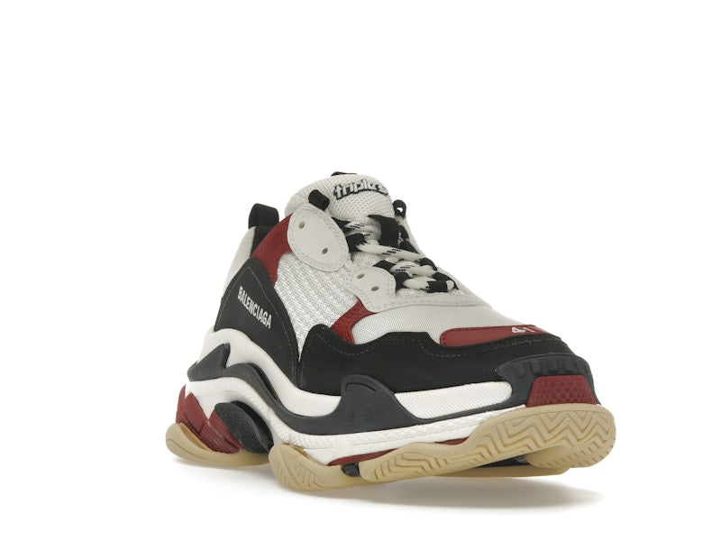 Balenciaga Triple S White Black Crimson