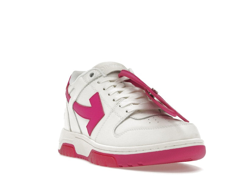 OFF-WHITE Out Of Office Calf Leather White Fuchsia (Women's)
