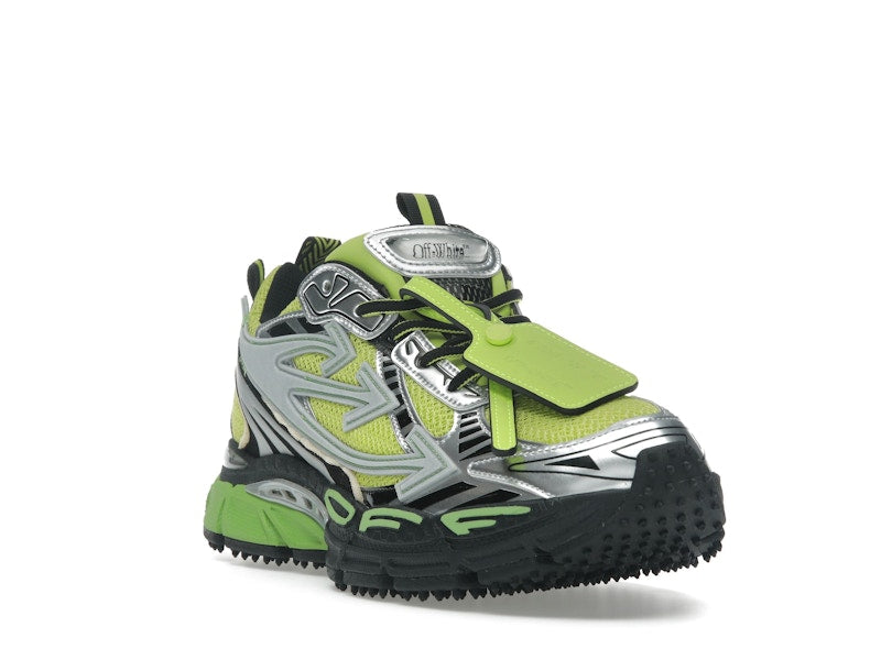 OFF-WHITE Be Right Back Silver Green Fluo