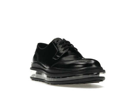 Prada Lace-Up Derby Black Brushed Leather