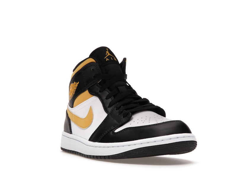 Jordan 1 Mid White Pollen Black