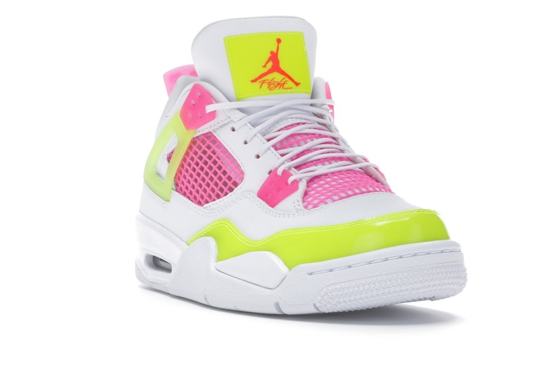 Jordan 4 Retro White Lemon Pink (GS)