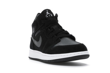 Jordan 1 Mid White Black Grey (GS)