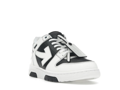 OFF-WHITE Out Of Office OOO Low Tops Black White
