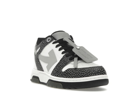OFF-WHITE Out Of Office OOO Low Tops Black Grey with Dots