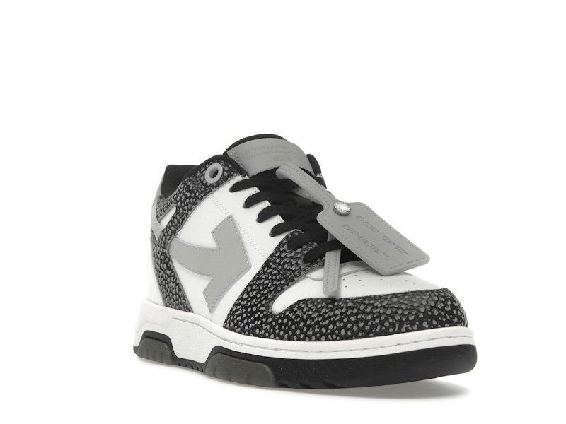 OFF-WHITE Out Of Office OOO Low Tops Black Grey with Dots