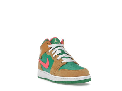 Jordan 1 Mid SE Chutney Lucky Green (GS)