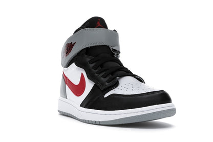Jordan 1 High FlyEase Black Particle Grey Gym Red