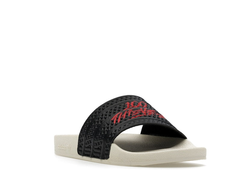 adidas Adilette Slides 100 Thieves Black Red
