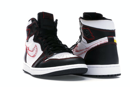 Jordan 1 Retro High Defiant White Black Gym Red