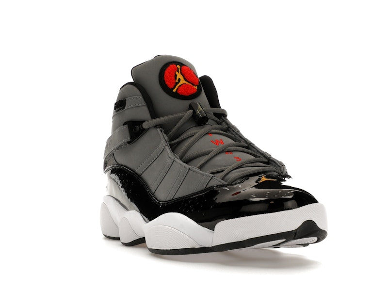 Jordan 6 Rings Smoke Grey Black Red Gold