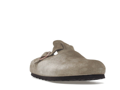 Birkenstock Boston Soft Footbed Suede Taupe