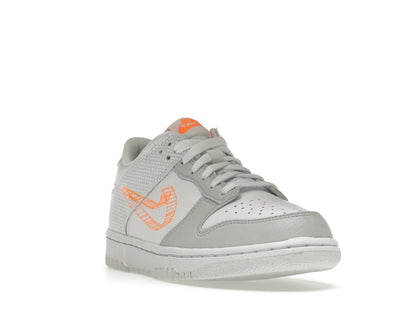 Nike Dunk Low SE 3D Swoosh Pure Platinum Total Orange (GS)