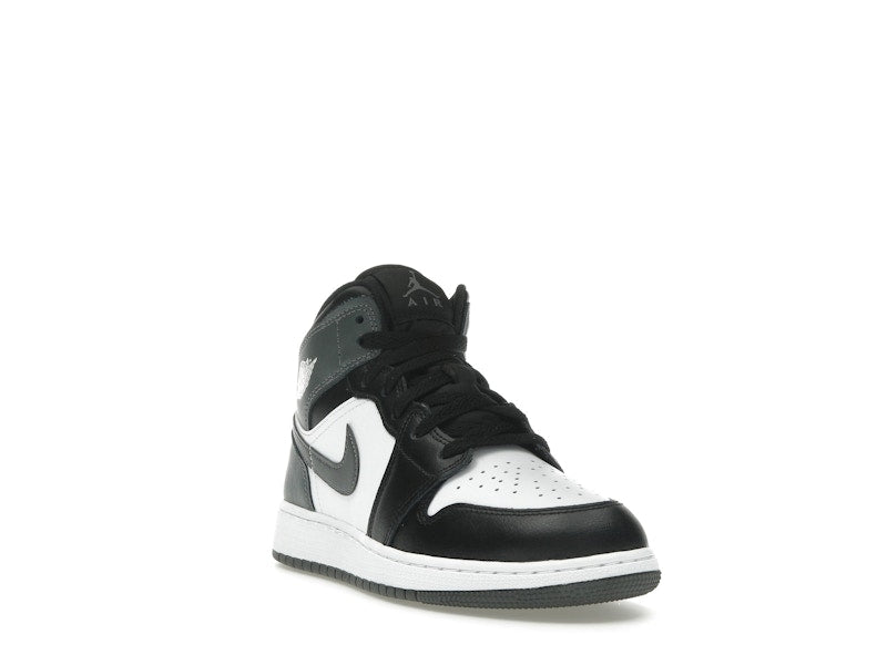 Jordan 1 Mid Black White Iron Grey (GS)