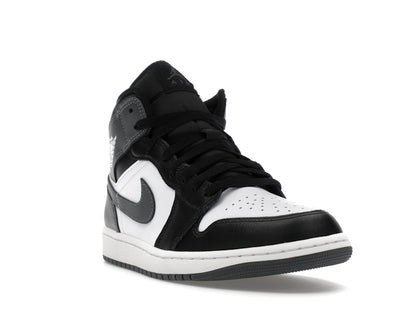 Jordan 1 Mid Black White Iron Grey
