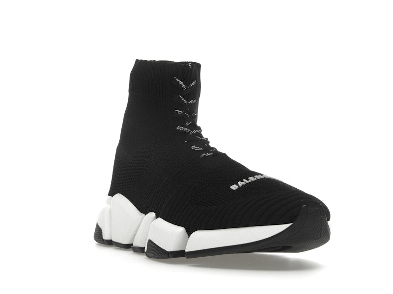 Balenciaga Speed 2.0 Lace Up Black White