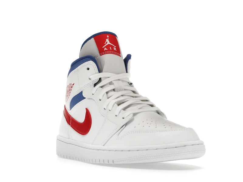 Jordan 1 Mid White Red Royal (Women's)