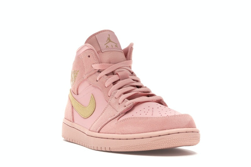 Jordan 1 Mid Coral Gold