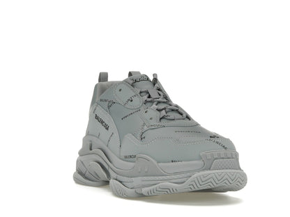 Balenciaga Triple S AllOver Logo Grey Black