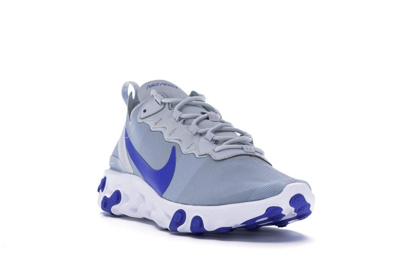 Nike React Element 55 Pure Platinum Racer Blue