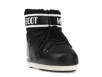 Moon Boot Icon Low Nylon Boot Black White