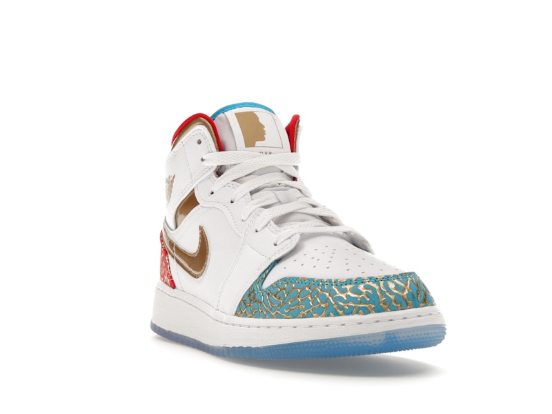 Jordan 1 Mid Sneaker School NC to Chicago (GS)