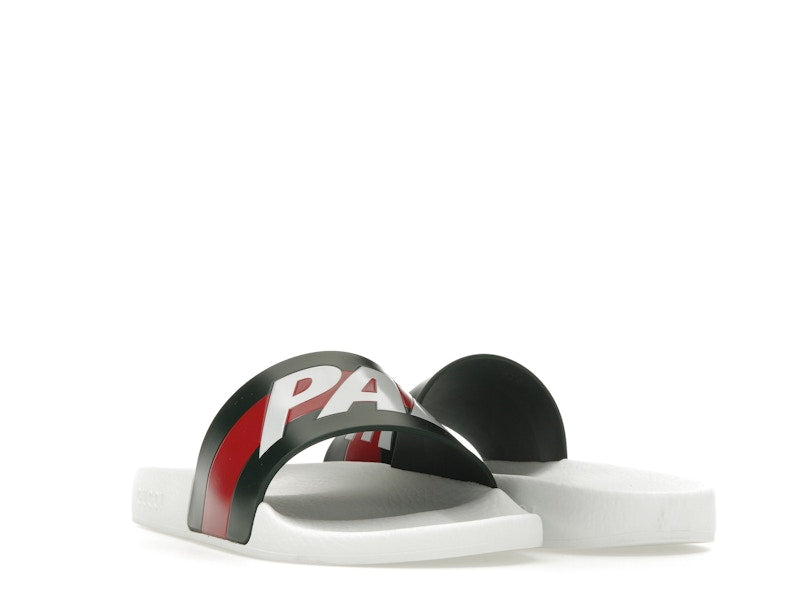 Palace x Gucci Logo Web Slide Sandal White