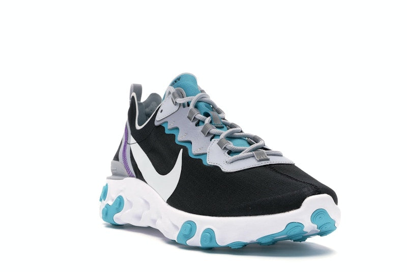 Nike React Element 55 Black Pure Platinum Teal Nebula