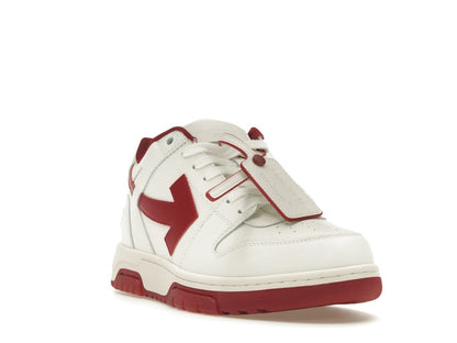 OFF-WHITE Out Of Office OOO Low Tops White Red White Tag