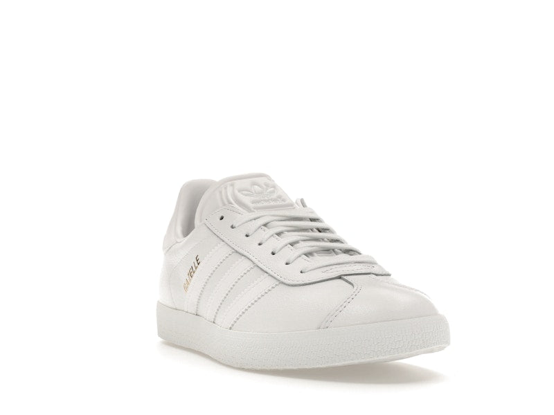 adidas Gazelle White/White-Gold Metallic