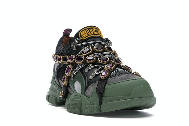 Gucci Flashtrek SEGA Green Removable Crystal