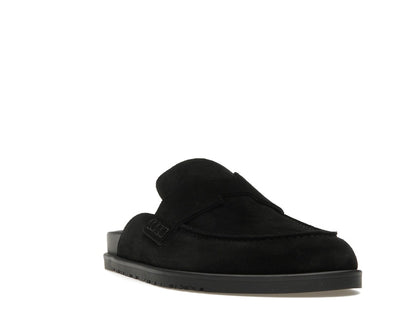 Hermes Go Mule Noir Suede Calkfskin (Men's)