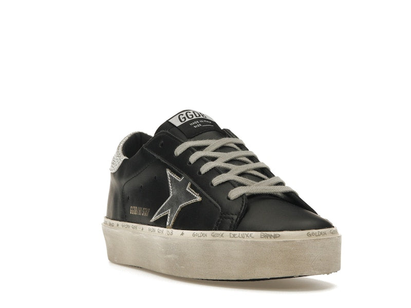 Golden Goose Hi-Star Black Silver (Women's)