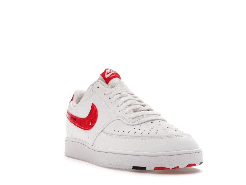 Nike Court Vision Low Swoosh Print Red