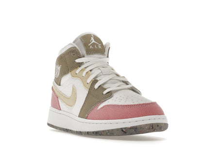 Jordan 1 Mid SE Pastel Vivid Green Grind (GS)