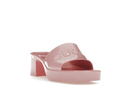 Gucci 60mm Slide Sandal Pink Rubber