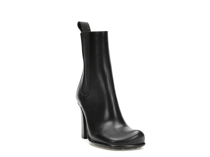 Bottega Veneta Storm Moulded Toe Leather Chelsea Boot Black (Women's)