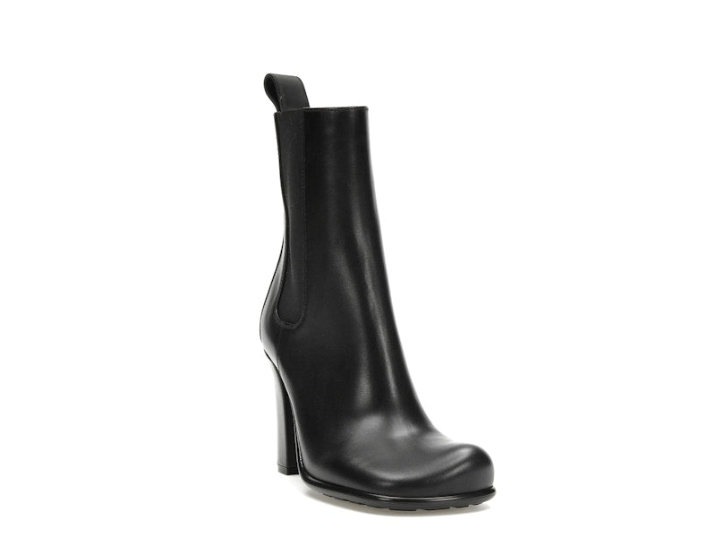Bottega Veneta Storm Moulded Toe Leather Chelsea Boot Black (Women's)