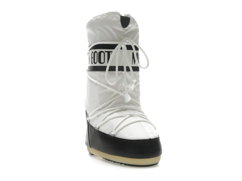 Moon Boot Icon Nylon Boot Black White
